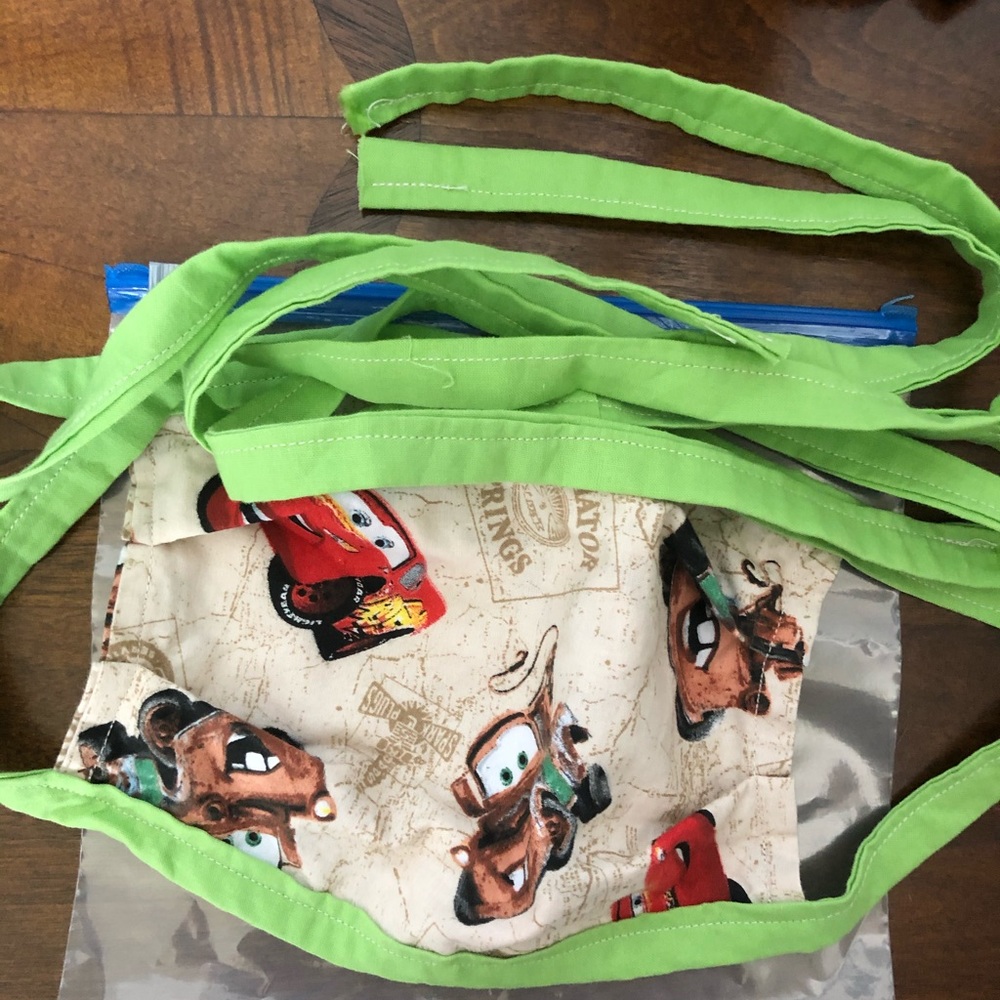 Handmade Cars Disney Character face mask